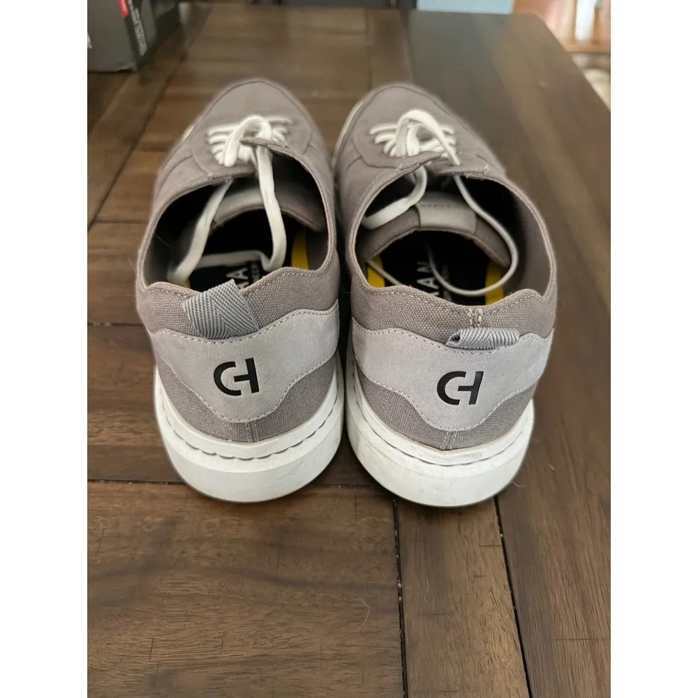 Cole Haan Grand 360 Mens Canvas Sneakers Grey Low Top Lace Up C34740 Size 15W